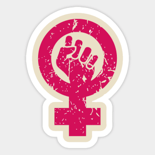 woman symbol feminism - power female Sticker